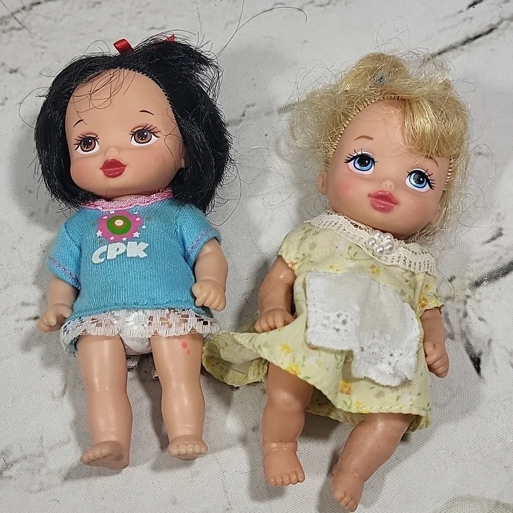Vintage Babydoll Figures Mini Dolls‎ Random Toybox People Girls Lot Of 8